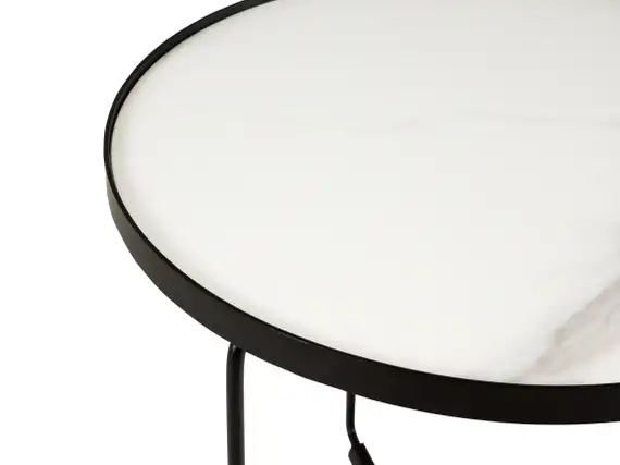 Журнальный столик Driade Ø50х38 см, белая керамика