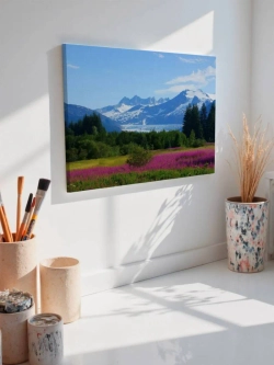Картина на стену 40 X 50 Снежные горы