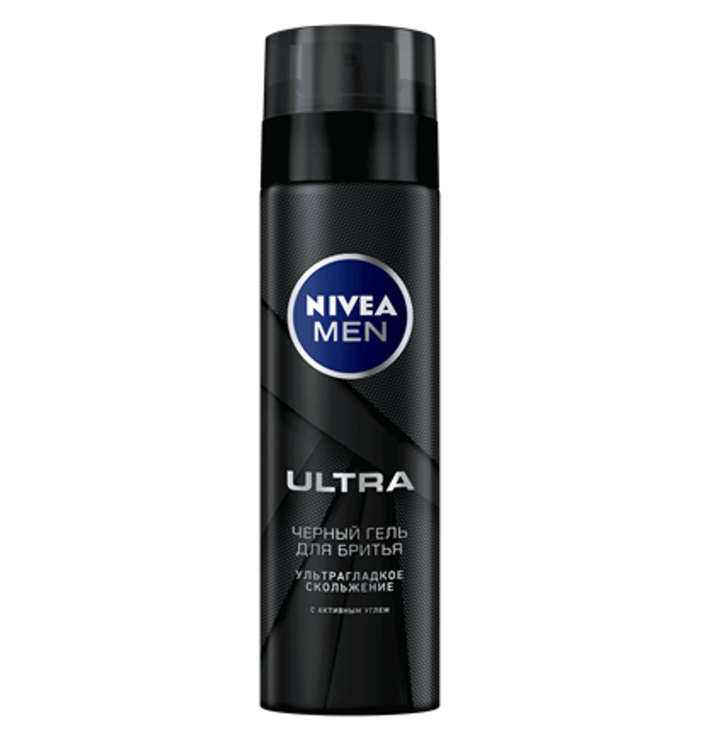 Nivea Men Гель для бритья Ultra, черный, 200 мл