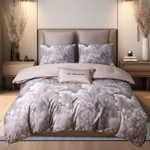 КПБ Сатин Премиум на резинке CPAR054, Евро, 4 наволочки, простынь 160*200*30