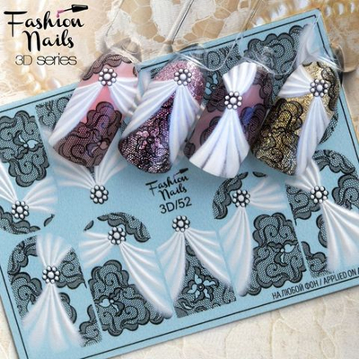 Слайдер-дизайн Fashion Nails Серия 3D № 52