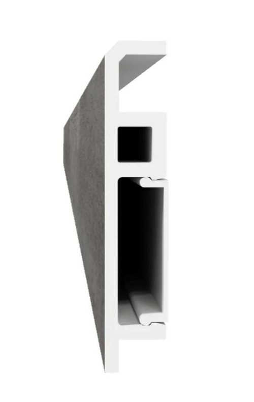 Напольный плинтус ПВХ Foresta Concept Бетон Невский FC 017 2000х70х13 мм