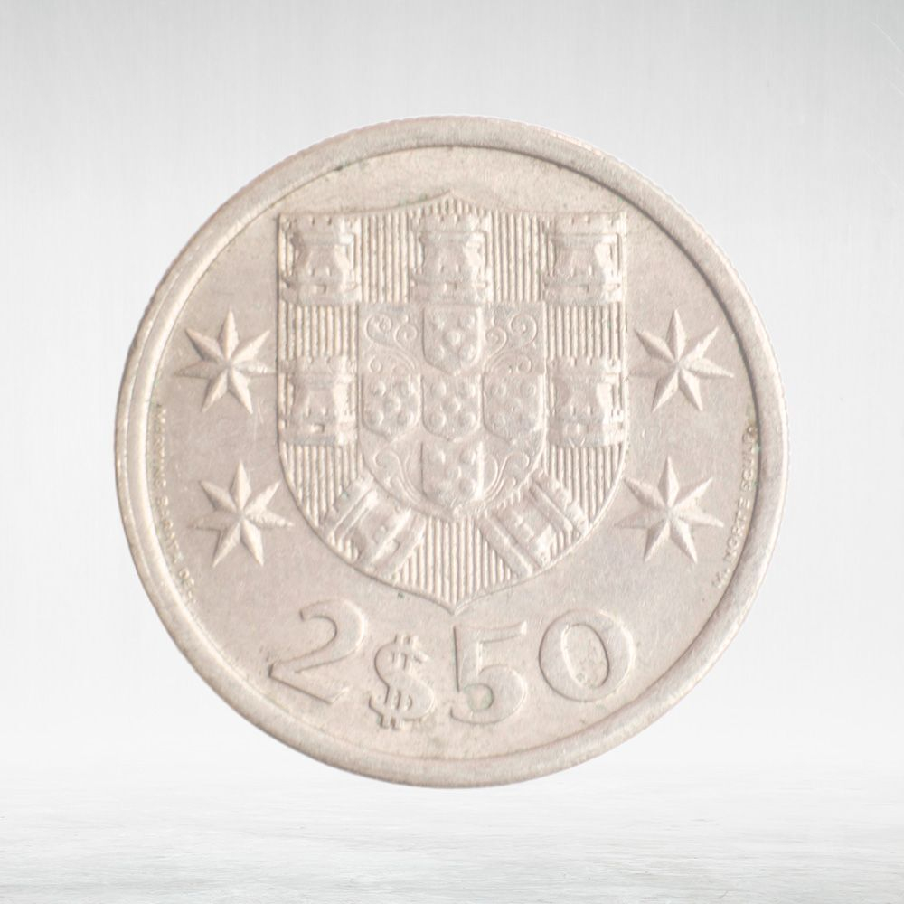Portugal, 2.50 Escudos, 1970, VF