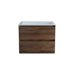 База под раковину Luka 600 подвесная, 2 выкатных ящика soft-close, С.Oak