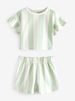 Пижама для девочки Next AC0-790, 3 шт., Сиреневый, Салатовый, Белый