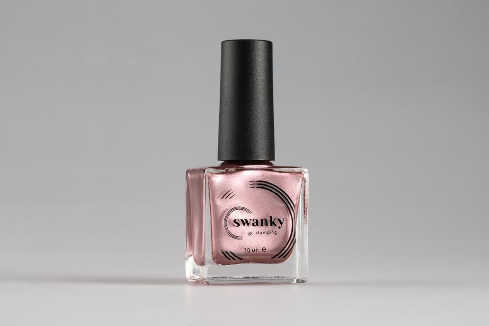 Лак для стемпинга Swanky Stamping Metallic 03, розовое золото, 10 мл.