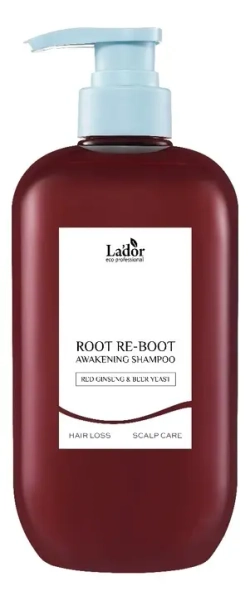 Шампунь для волос с женьшенем и пивными дрожжами Lador Dor root re-boot awakening shampoo