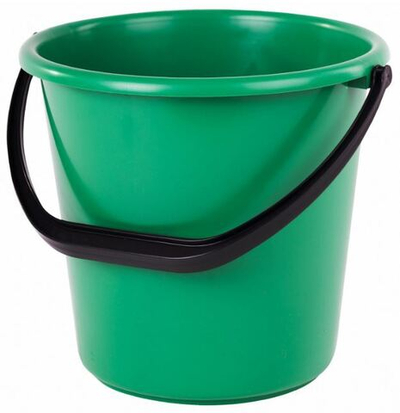Ведро 10 л, без крышки, пластиковое, хозяйственное, УСИЛЕННОЕ, цвет ассорти, мерная шкала, LAIMA, 603895