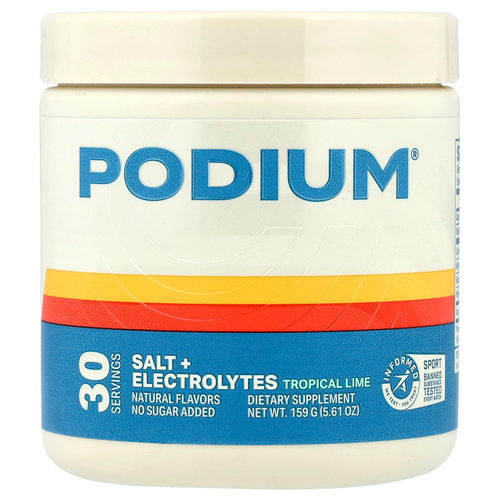 Podium Nutrition, соль и электролиты, тропический лайм, 159 г (5,61 унции)
