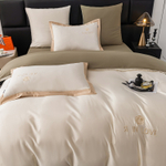 Комплект постельного белья Сатин-Шелк Я IN LOVE на резинке LVR004