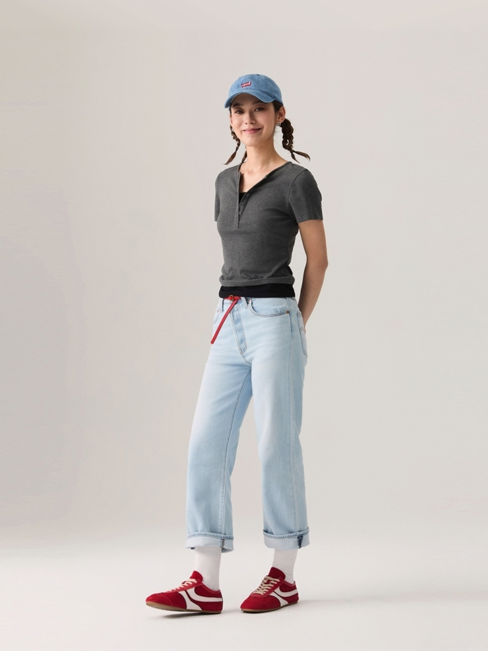 Женские прямые джинсы с завышенной талией Levi's Ribcage Straight Ankle 72693-0272