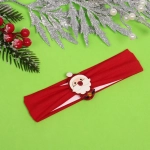 Повязка на голову детская «New Little Mi Mi - Весёлый Дед Мороз», микс 3 цвета, 4*16.5см