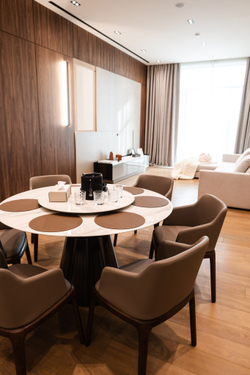 Салфетка для сервировки круглая Оранжевый/Коричневый