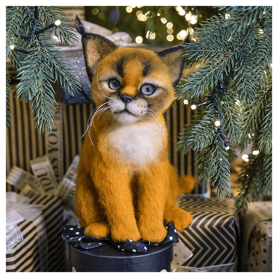 Валяная игрушка «Каракал»