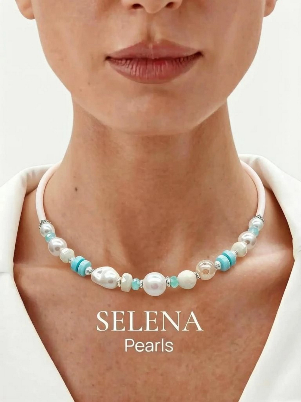 91004229 Колье Selena Pearls