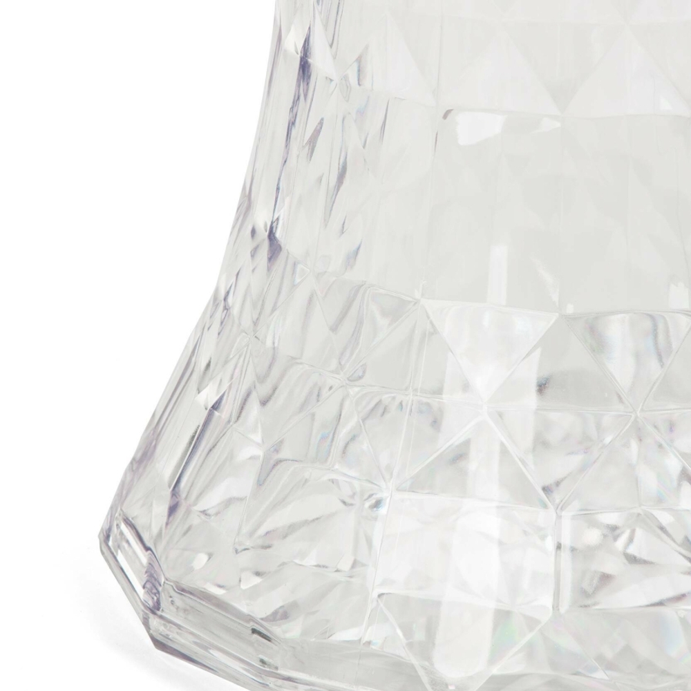 Кофейный столик Rock Crystal диаметр 31 пластик, прозрачный