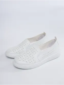 Мокасины летние с перфорацией