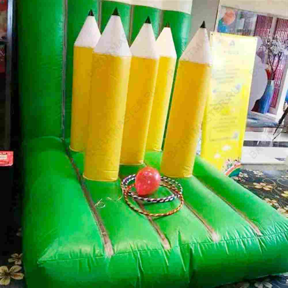 Надувная командная игра "Кольцеброс- карандаш"