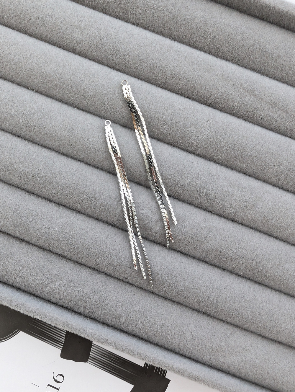 Подвеска для серёжек родий