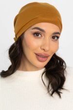 Чалма с бантом (горчичная) ЧБ3-23М LT Collection