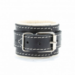 Черные оковы с бежевым подкладом (Цвет: черный с бежевым)