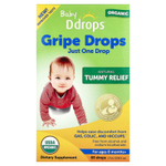 Ddrops, Baby, органические леденцы от укропа, для детей от 0 месяцев, 1,7 мл (0,06 жидк. унции)