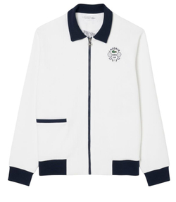 Куртка теннисная Lacoste Tennis Heritage Ultra Dry - white/navy blue
