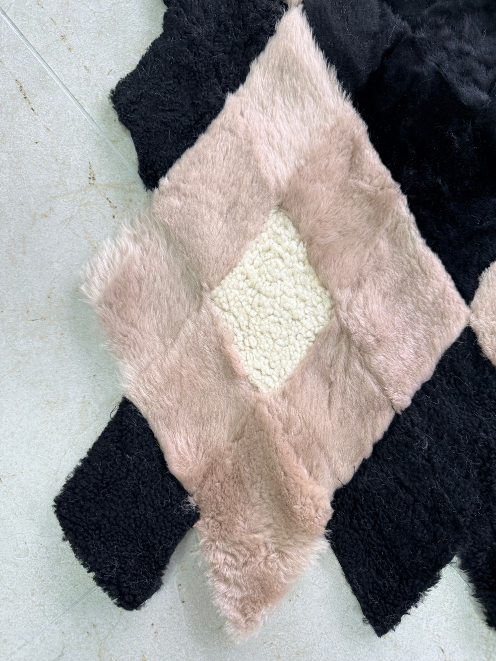 Покрывало меховое ковер из шкуры овчины