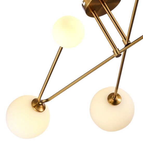 SLE2211-302-06 Светильник потолочный Латунь/Белый G9 LED 6*5W FANTINI