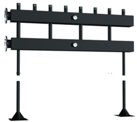 Распределительный коллектор (фланцевый для модульной системы) на 4 отопительных контура Warme Z.WKD.300.FL.50 (до 300 кВт)