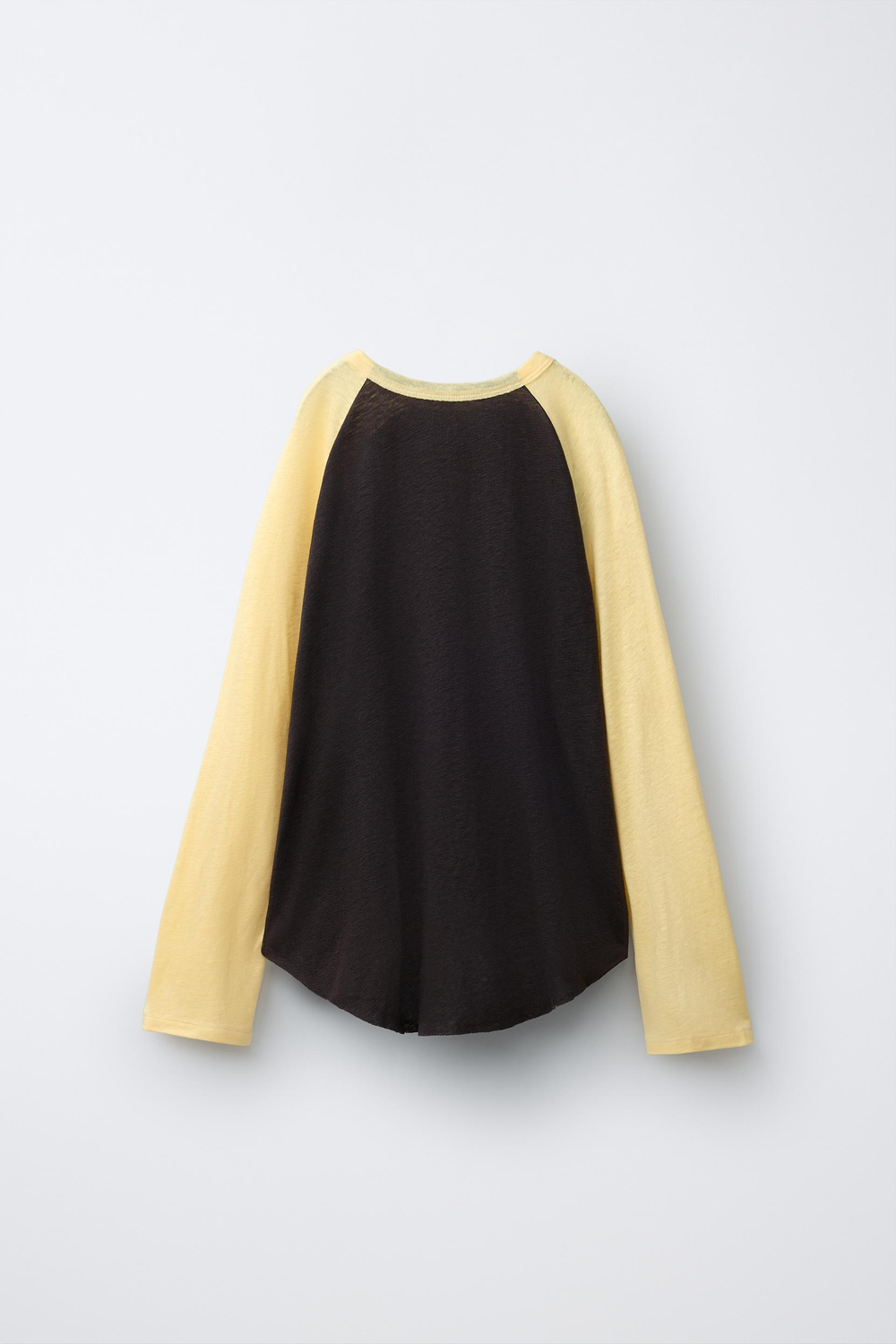 ZARA X PUKAS ФУТБОЛКА PUKAS SURF С РУКАВАМИ РЕГЛАН, ЖЕЛТЫЙ