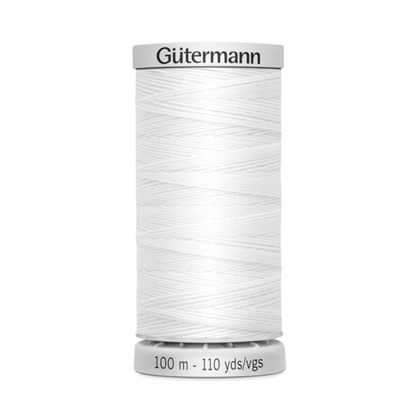 Нитки суперкрепкие Gutermann Extra Strong M782 №40 (100 метров), 5 кат. | _800 белый (Arta 001)