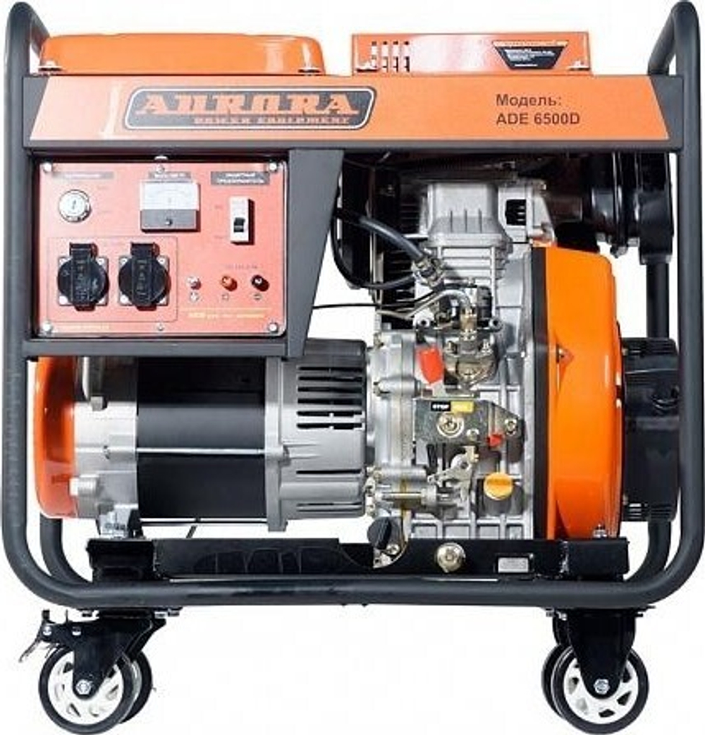Дизельный генератор с воздушным охлаждением AURORA ADE 6500 D электростартер 14689