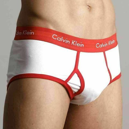 Мужские трусы брифы Calvin Klein 365 White Red Brief