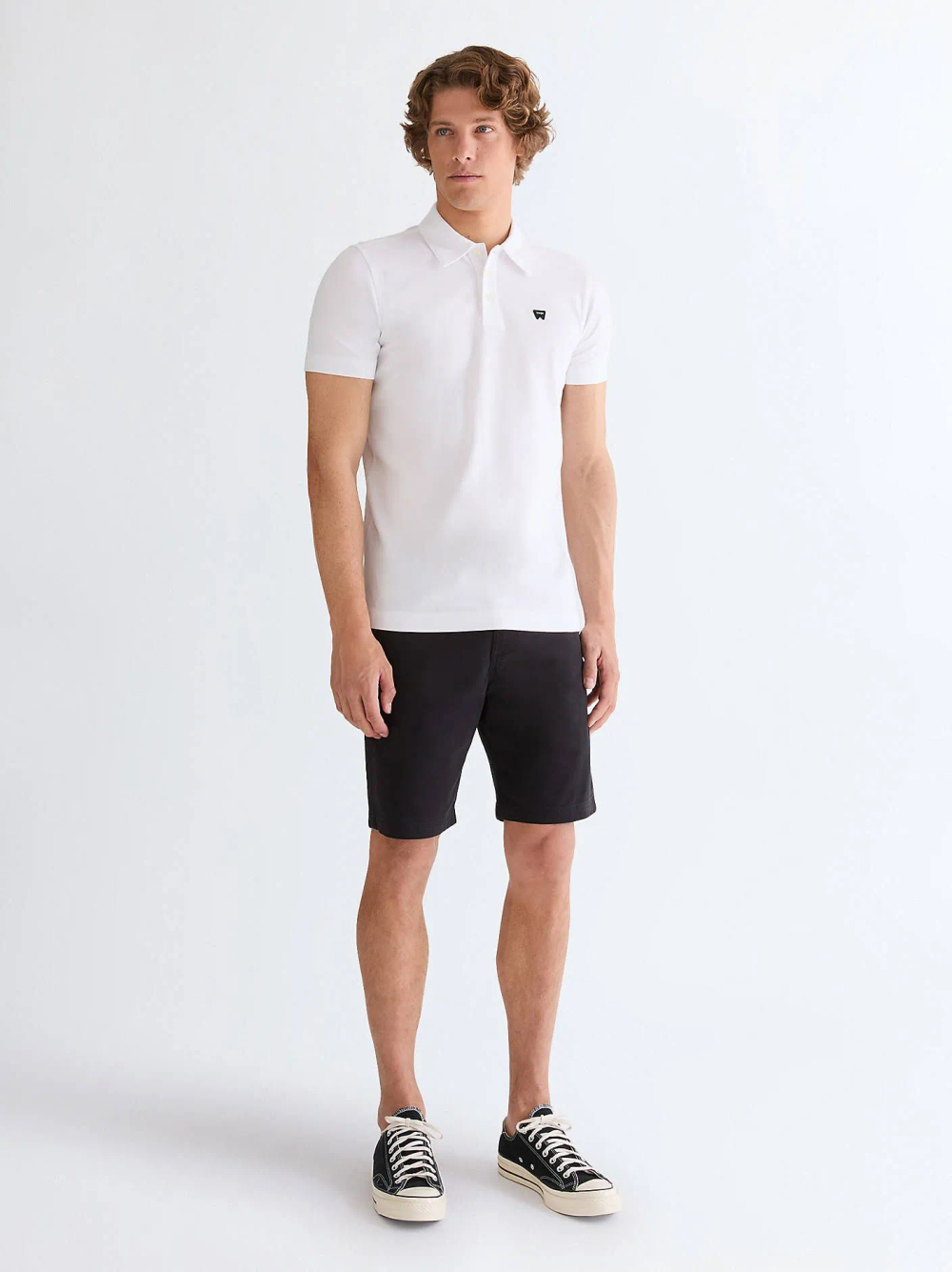 Поло мужское WRANGLER POLO SHIRT BRIGHT WHITE