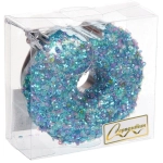 Елочная игрушка «Сладкий пончик» 8*4*10 см, Голубой