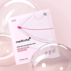 Medicube PDRN Pink Collagen Gel Mask укрепляющая гидрогелевая маска с ПДРН и коллагеном