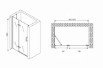Душевая дверь Abber Zart AG08100B 100