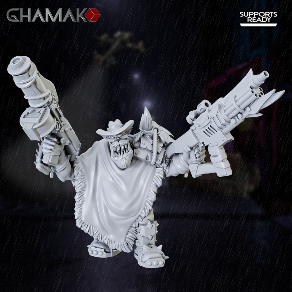 Orks Greenskins Ork Lootas Орк-стреляла №3 миниатюра для dnd, днд, pathfinder, фентези, Настольная игра, НРИ, Варгейм, РПГ