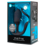 Эрекционное кольцо с анальным плагом B-vibe Snug & Tug BV-018-BLK