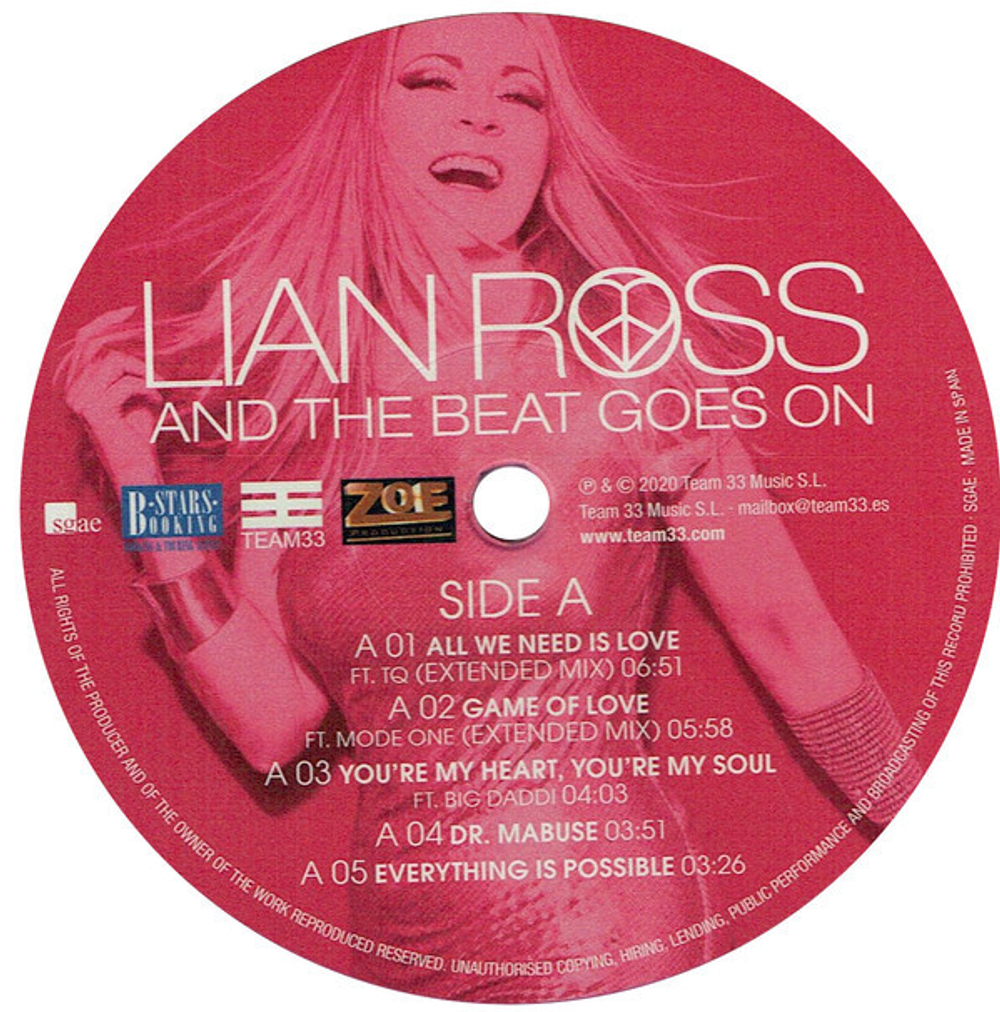 Lian Ross / And The Beat Goes On (Limited Edition)(Coloured Vinyl)(LP)