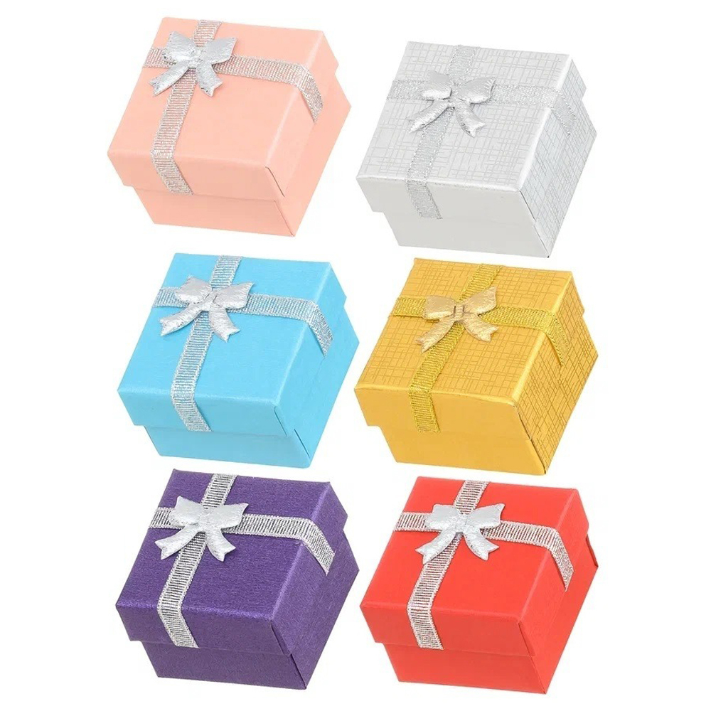 Подарочная коробка Basir, прямоугольная с крышкой, размер 3,0*4,5*4,5 см, ассорти