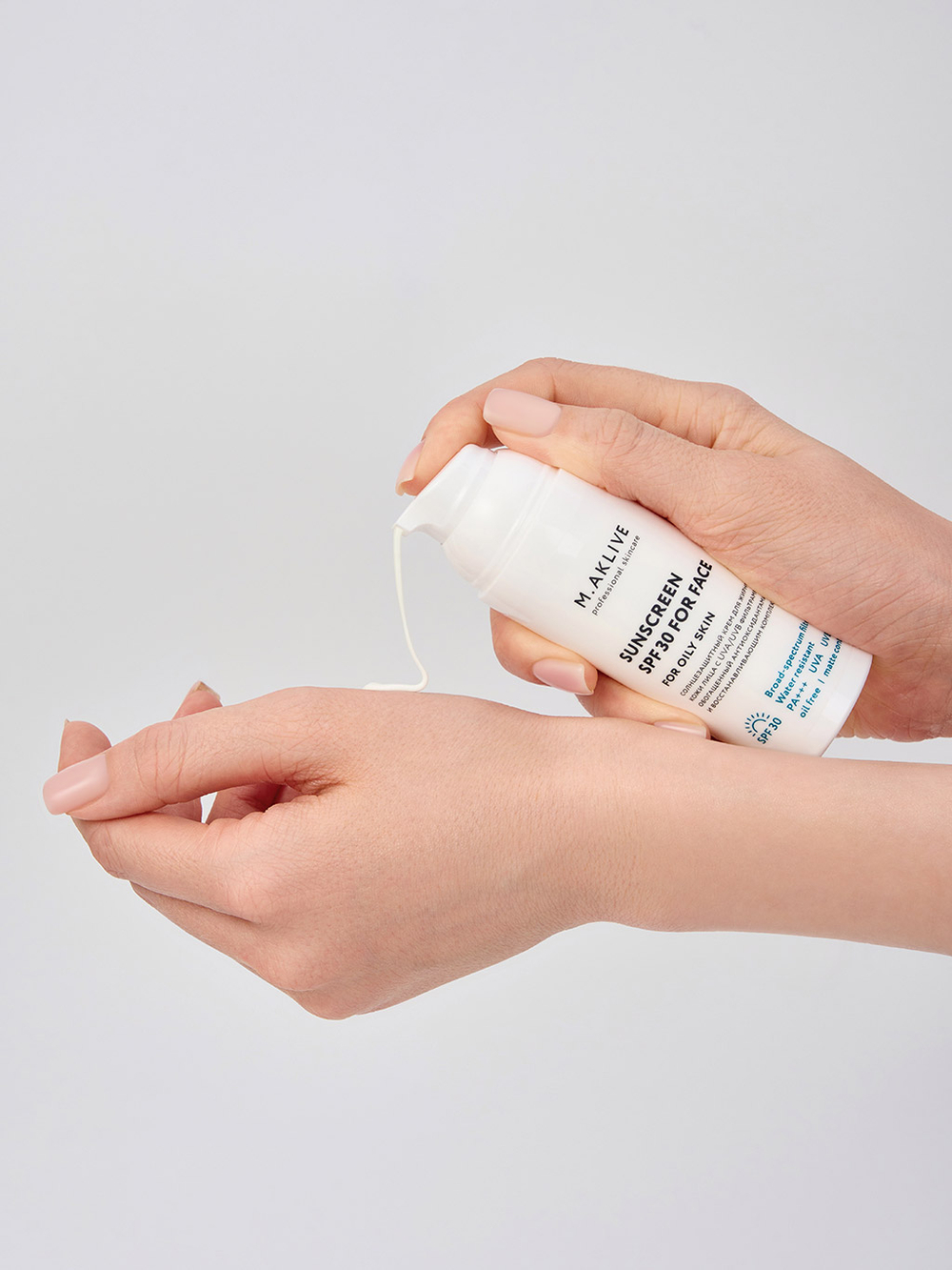 M.Aklive Sunscreen SPF30 for face for oily skin,150ml/Солнцезащитный крем SPF30 для жирной кожи лица