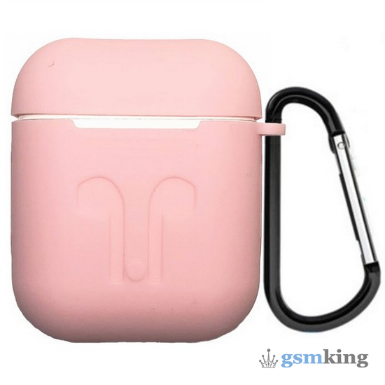 iLike Silicone Case for Apple AirPods 1/2 Gently-Pink (Нежно-Розовый)