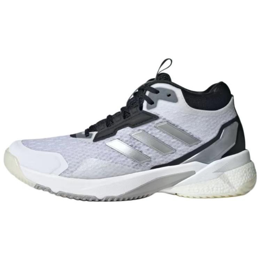 Adidas Crazyflight 5 Mid Indoor Cloud White Silver Metallic Core Black Women"s