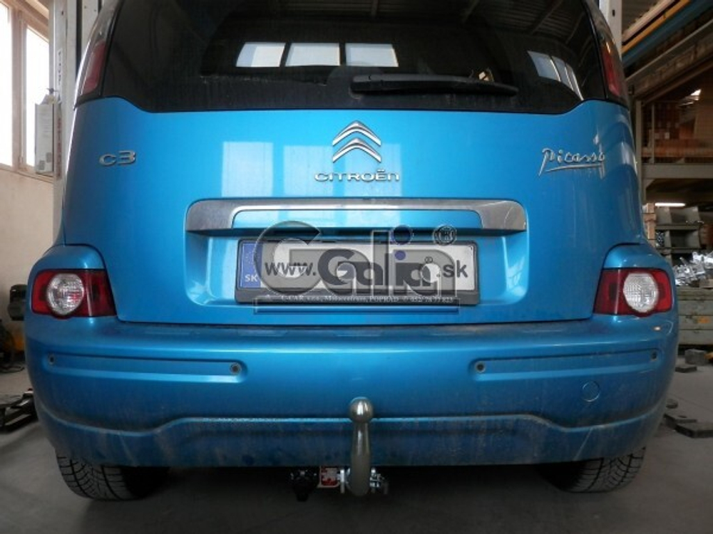 Фаркоп оцинкованный Galia C059A для Citroen C3 Picasso 2009-2017(паспорт и сертификат в комплекте)(без электрики)