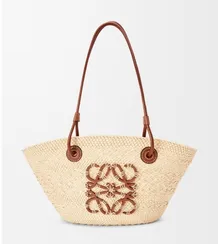 Сумка LOEWE Anagram из пальмы ирака и кожи