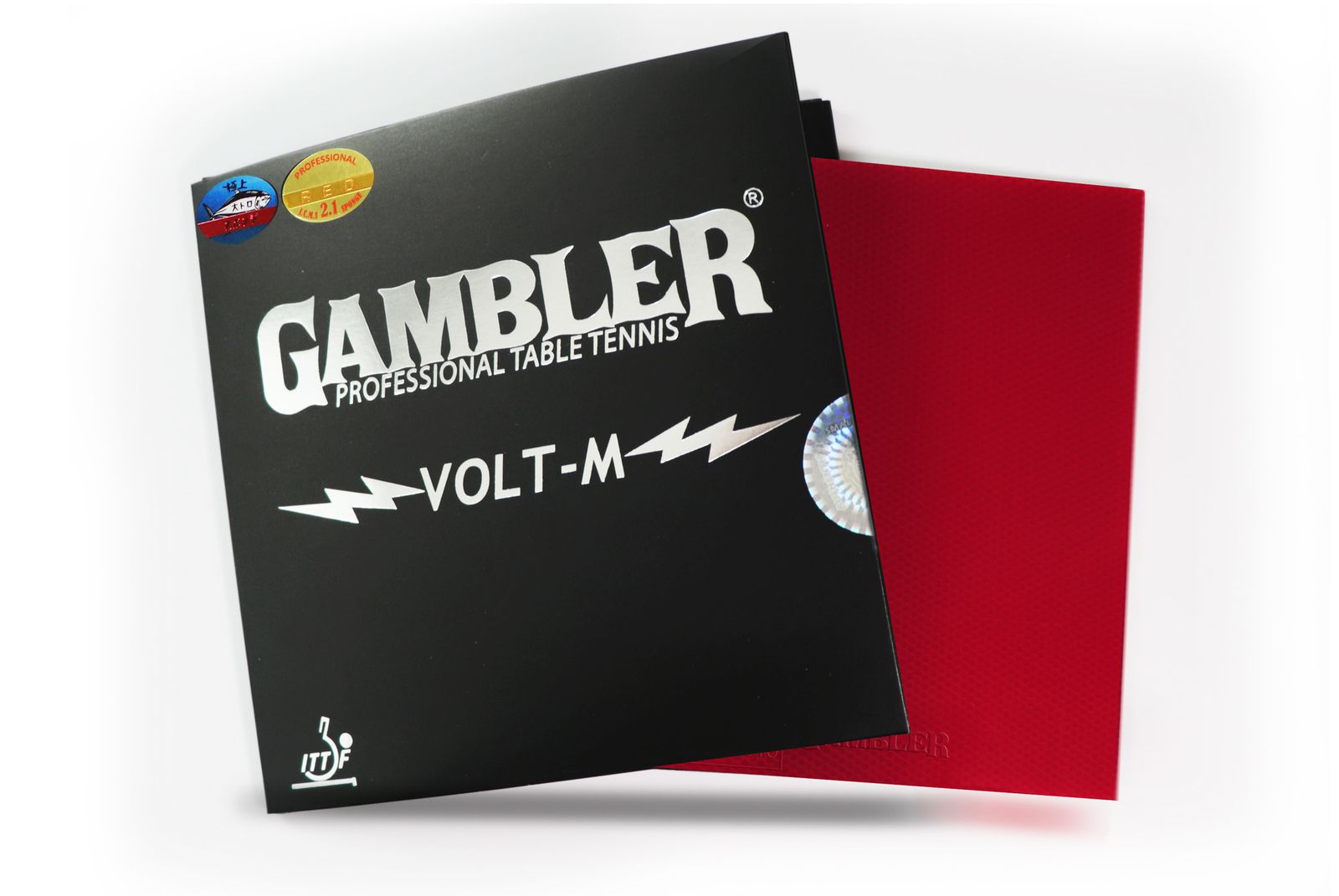 Накладка для ракетки GAMBLER VOLT M HARD 2.1MM RED фото №6