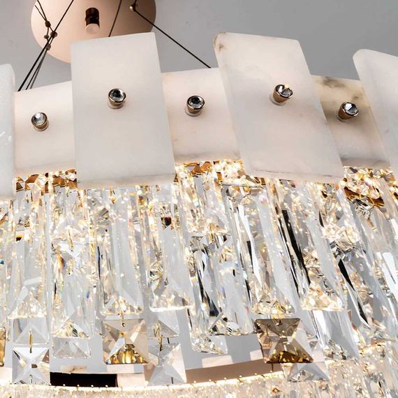 Подвесная светодиодная люстра Modelux Premium ML.6980.800P GD