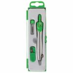 Готовальня BRAUBERG "Klasse", 3 предмета: циркуль 115 мм, грифель, точилка, пенал с подвесом, 210328